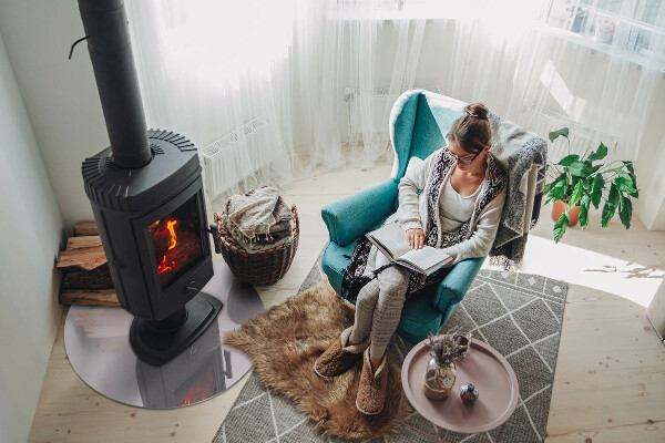 Okrúhla podložka pod krbové kachle Farba Svetlo fialová