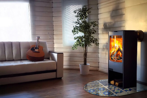 Polovičná oválna sklenená podložka pod krb Keramické vzory na pozadí