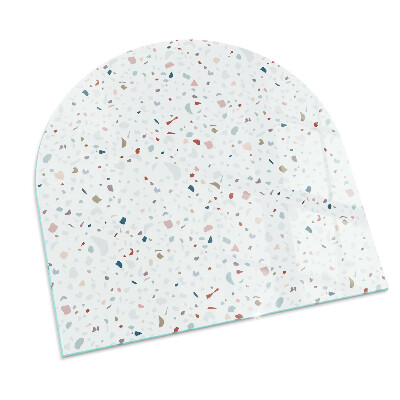 Polovičné oválne sklo pod kachle Tvary v miniatúre