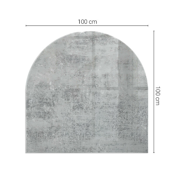 Polovičné oválne sklo pod kachle Abstraktný vzor pozadia