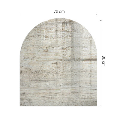Oválna podložka pod krbové kachle Prirodzený vzor svetlého dreva