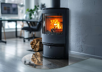 Oválna podložka pod krbové kachle Farby dosiek v rôznych odtieňoch