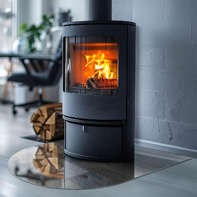 Oválna podložka pod krbové kachle Farby dosiek v rôznych odtieňoch