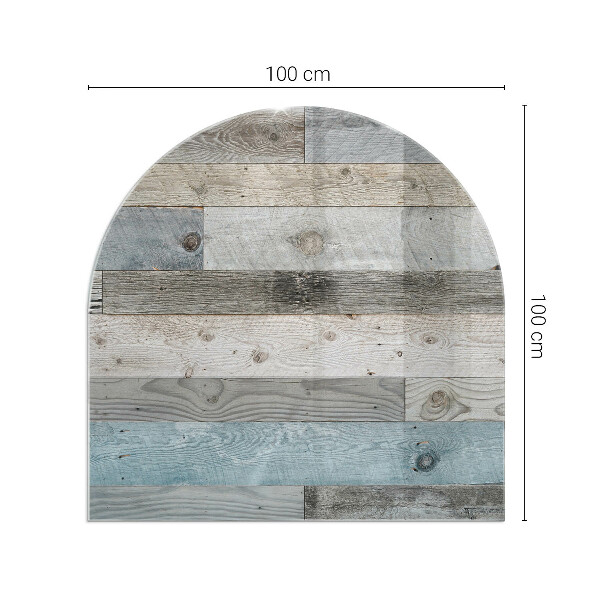 Oválna podložka pod krbové kachle Farby dosiek v rôznych odtieňoch