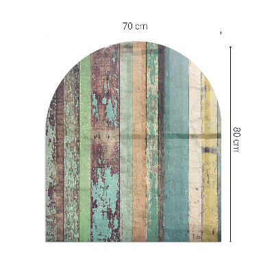 Polovičná oválna sklenená podložka pod krb Farby dosiek v rôznych tónoch