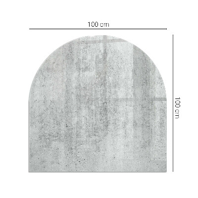 Oválna podložka pod krbové kachle Konštrukcia zo surového betónu