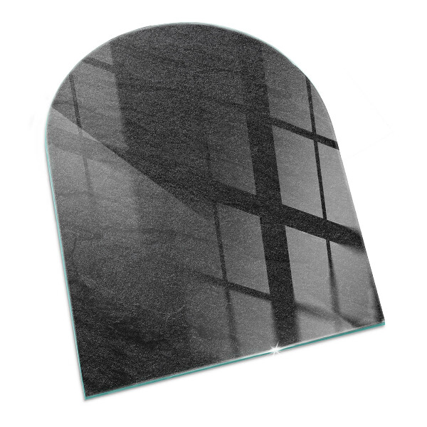 Polovičné oválne sklo pod kachle Vzor kamennej štruktúry