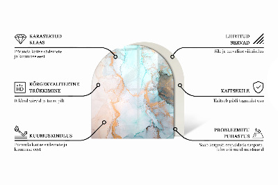 Oválna podložka pod krbové kachle Kvetinový detail v plnom kvete