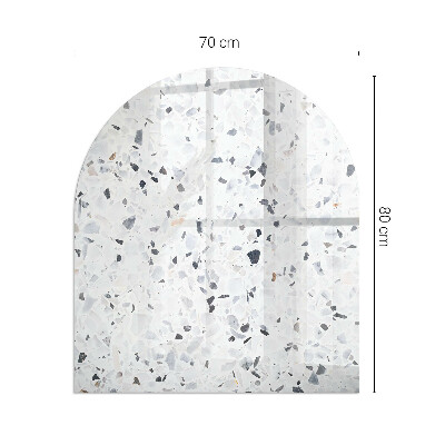 Oválna podložka pod krbové kachle Kamenný vzor s malými akcentmi