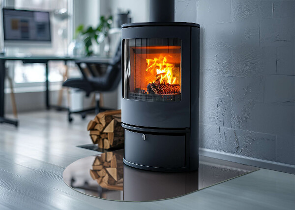 Oválna podložka pod krbové kachle Farba béžová