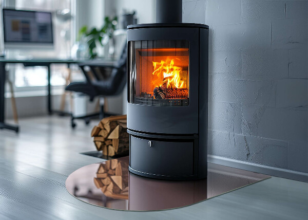 Oválna podložka pod krbové kachle Farba ružová