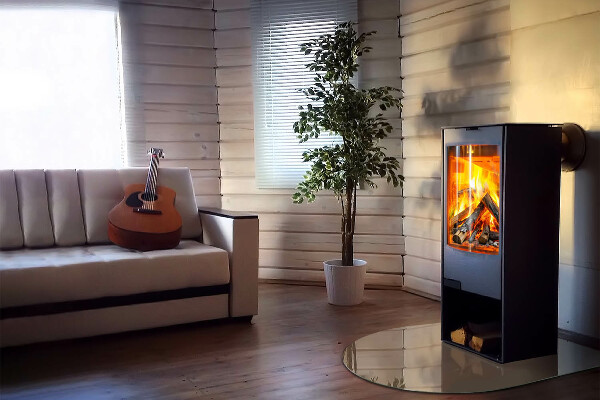 Polovičné oválne sklo pod kachle Farba Hnedá