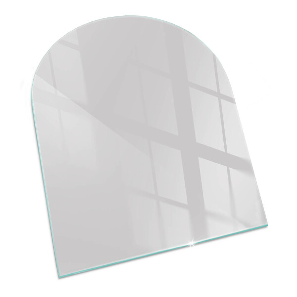 Polovičné oválne sklo pod kachle Farba sivá