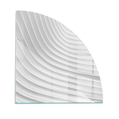Sklo do rohu pod kachle Vlny jemných tvarov