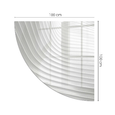 Sklo do rohu pod kachle Vlny jemných tvarov