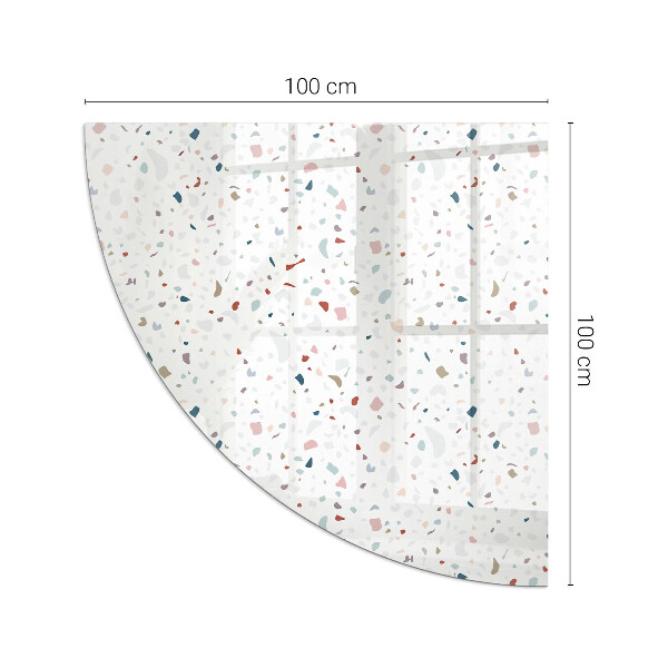 Sklo do rohu pod kachle Tvary v miniatúre