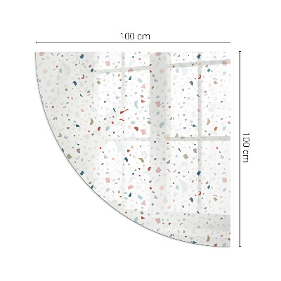 Sklo do rohu pod kachle Tvary v miniatúre