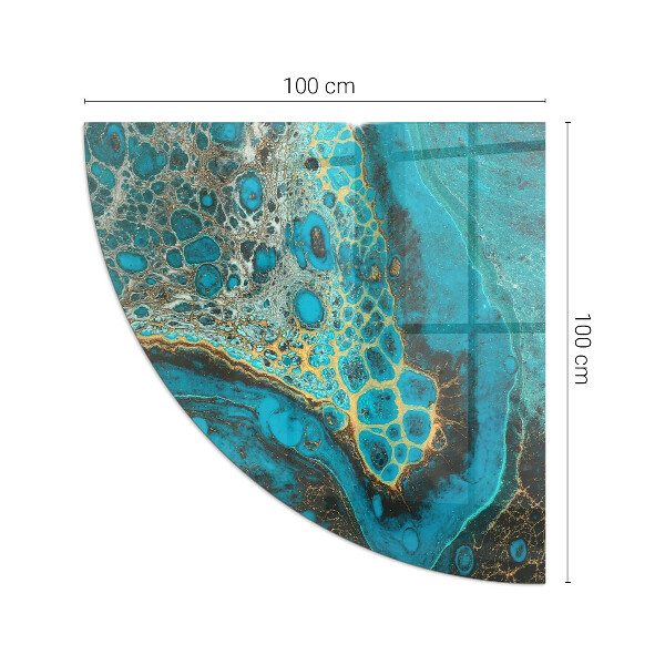 Rohová podložka pod krbové kachle Organický vzor v abstraktnom štýle