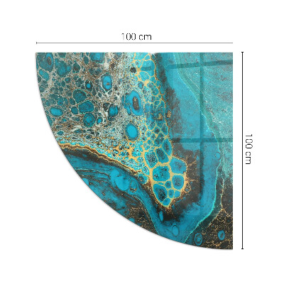 Rohová podložka pod krbové kachle Organický vzor v abstraktnom štýle