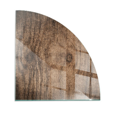 Rohová podložka pod krbové kachle Vzor borovicového dreva