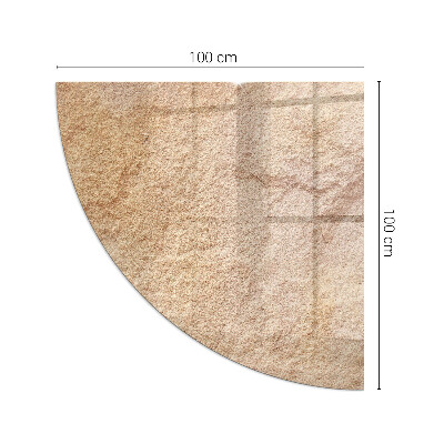 Sklo do rohu pod kachle Povaha kamennej štruktúry