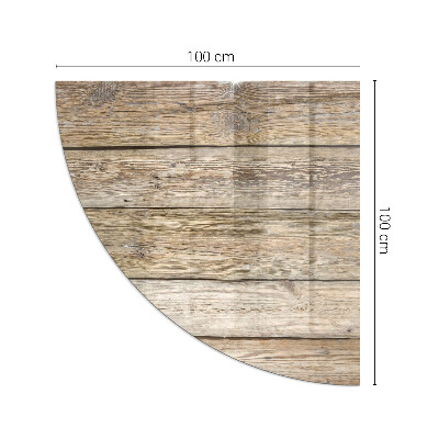 Rohová sklenená podložka pod krb Drevená mozaika v rozložení