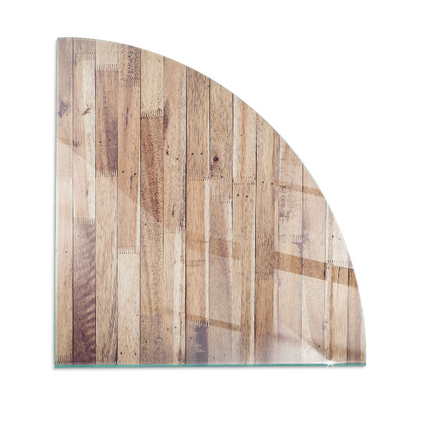 Sklo do rohu pod kachle Drevený vzor v geometrickom usporiadaní