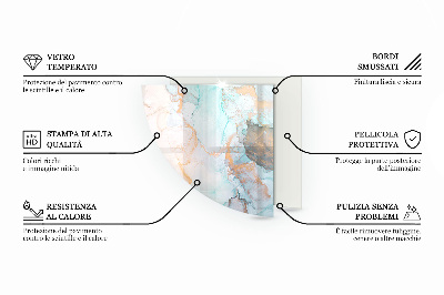 Sklo do rohu pod kachle Drevený vzor v geometrickom usporiadaní