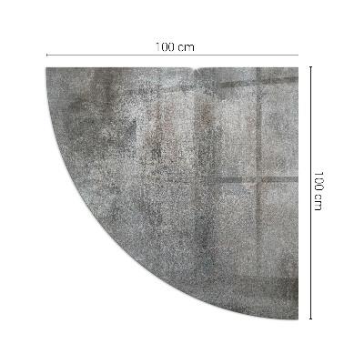 Rohová sklenená podložka pod krb Vzor surovej štruktúry