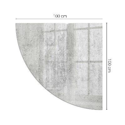 Rohová podložka pod krbové kachle Konštrukcia zo surového betónu