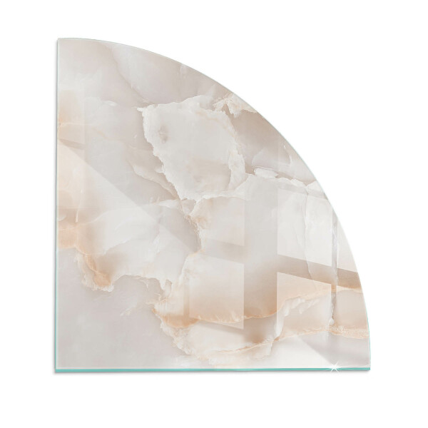 Sklo do rohu pod kachle Kamenný organický motív