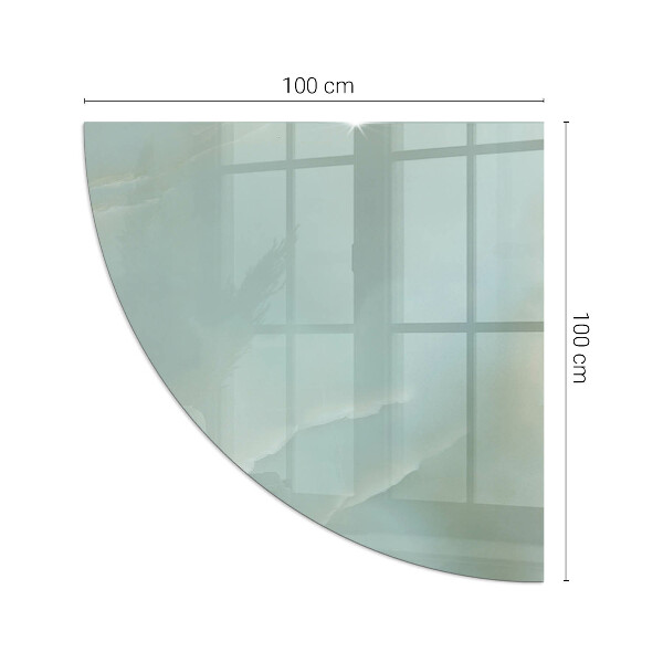 Rohová podložka pod krbové kachle Mramorový motív v jemných tónoch