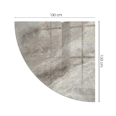 Rohová podložka pod krbové kachle Vzor inšpirovaný kameňom