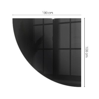 Rohová podložka pod krbové kachle Farba Čierna