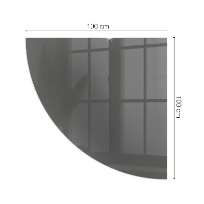 Rohová sklenená podložka pod krb Farba: Šedohnedá