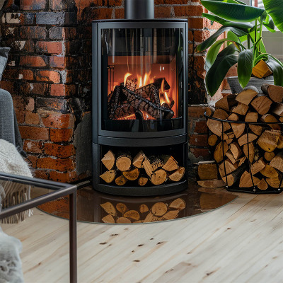 Rohová podložka pod krbové kachle Farba Hnedá