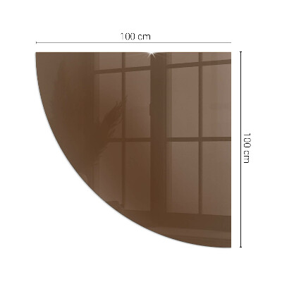 Rohová podložka pod krbové kachle Farba Hnedá