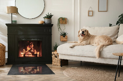 Obdĺžnikové sklo pod kachle Vzor z prírodného kameňa