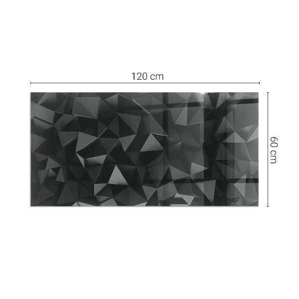 Obdĺžniková podložka pred krb Geometria v troch rozmeroch