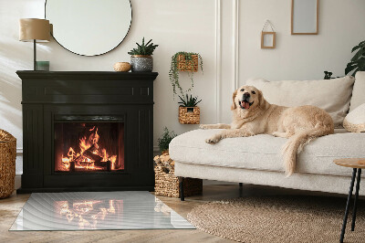 Obdĺžnikové sklo pod kachle Vlny jemných tvarov