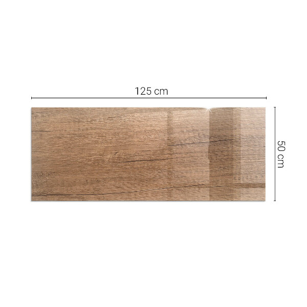 Obdĺžnikové sklo pod kachle Vzor inšpirovaný drevom