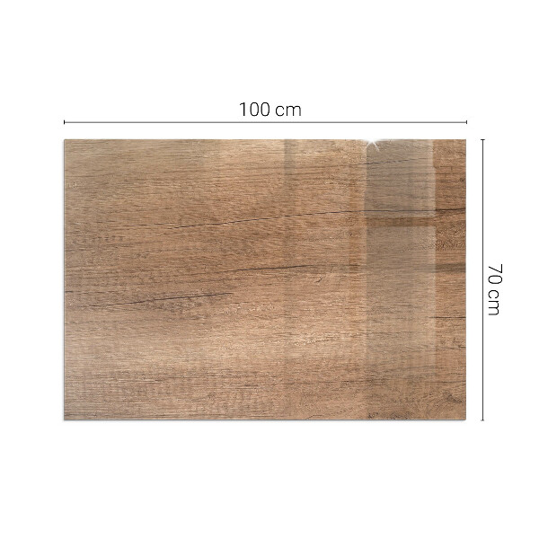 Obdĺžnikové sklo pod kachle Vzor inšpirovaný drevom