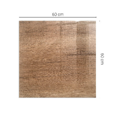 Obdĺžnikové sklo pod kachle Vzor inšpirovaný drevom