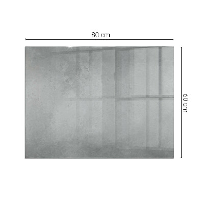 Obdĺžniková sklenená podložka pod krb Betónová konštrukcia s efektom