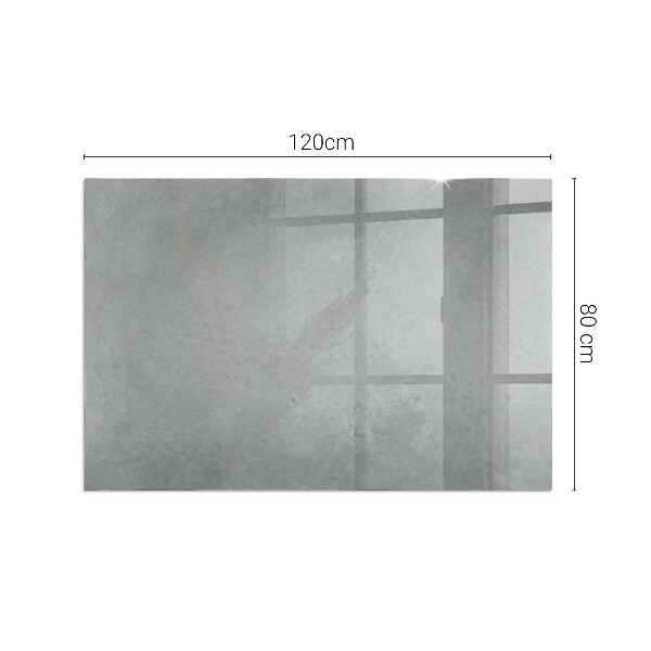 Obdĺžniková sklenená podložka pod krb Betónová konštrukcia s efektom