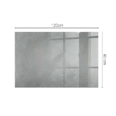 Obdĺžniková sklenená podložka pod krb Betónová konštrukcia s efektom