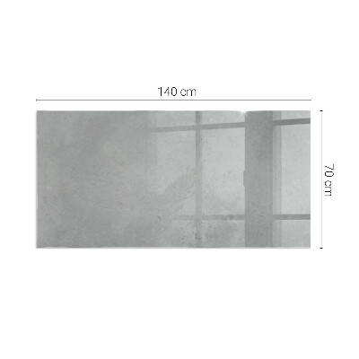 Obdĺžniková sklenená podložka pod krb Betónová konštrukcia s efektom