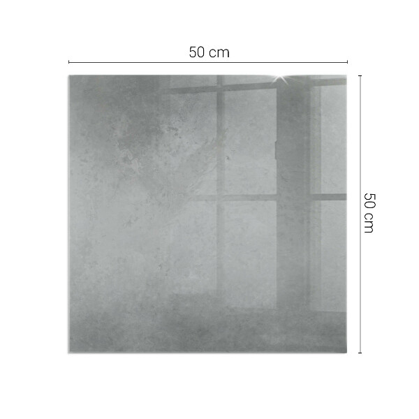 Obdĺžniková sklenená podložka pod krb Betónová konštrukcia s efektom