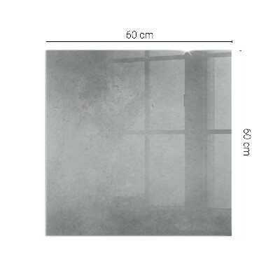 Obdĺžniková sklenená podložka pod krb Betónová konštrukcia s efektom