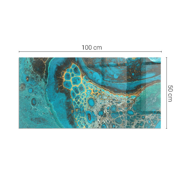 Obdĺžniková podložka pred krb Organický vzor v abstraktnom štýle